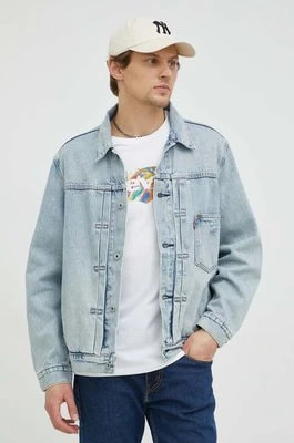 Zdjęcie produktu Levi's kurtka jeansowa męska kolor niebieski przejściowa oversize