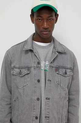 Zdjęcie produktu Levi's kurtka jeansowa męska kolor szary przejściowa