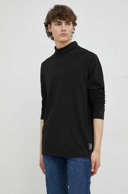 Zdjęcie produktu Levi's longsleeve bawełniany kolor czarny gładki