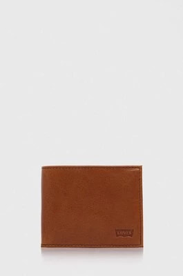 Zdjęcie produktu Levi's portfel skórzany kolor brązowy