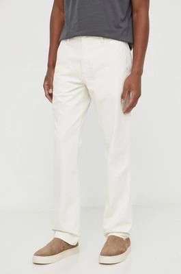 Zdjęcie produktu Levi's spodnie bawełniane kolor beżowy proste