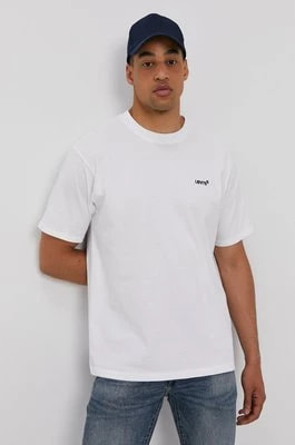 Zdjęcie produktu Levi's T-shirt A0637.0000 męski kolor biały gładki