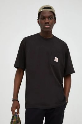 Zdjęcie produktu Levi's t-shirt bawełniany kolor czarny gładki