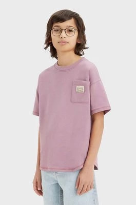 Zdjęcie produktu Levi's t-shirt dziecięcy kolor bordowy gładki