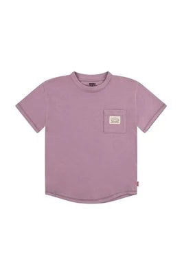 Zdjęcie produktu Levi's t-shirt dziecięcy kolor bordowy z nadrukiem