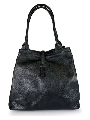 Zdjęcie produktu Lia Biassoni Skórzana torebka "Cassibile" w kolorze czarnym - 38 x 22 x 6 cm rozmiar: onesize