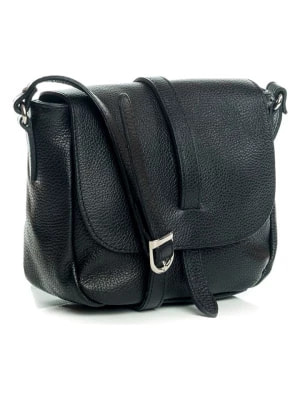 Zdjęcie produktu Lia Biassoni Skórzana torebka "Mella" w kolorze czarnym - 24 x 20 x 9 cm rozmiar: onesize