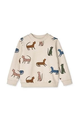 Zdjęcie produktu Liewood bluza bawełniana dziecięca kolor beżowy wzorzysta