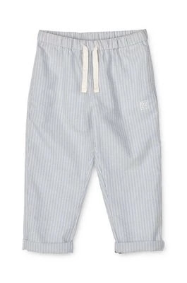 Zdjęcie produktu Liewood spodnie bawełniane dziecięce Orlando Stripe Pants kolor niebieski wzorzyste
