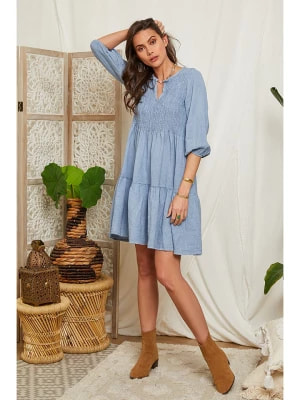Zdjęcie produktu Lin Passion Lniana sukienka w kolorze błękitnym rozmiar: 36/38