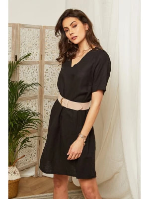 Zdjęcie produktu Lin Passion Lniana sukienka w kolorze czarnym rozmiar: 36/38
