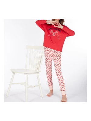 Zdjęcie produktu mon P´tit Dodo Piżama w kolorze czerwono-białym rozmiar: 152