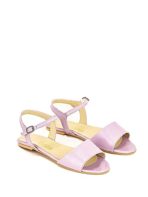 Zdjęcie produktu Lizza Shoes Skórzane sandały w kolorze liliowym rozmiar: 42