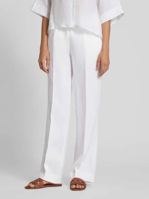 Zdjęcie produktu Lniane spodnie o kroju regular fit w kant model ‘Mirja’ Gerry Weber Edition
