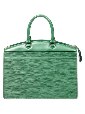 Zdjęcie produktu Louis Vuitton Skórzana torebka w kolorze zielonym - 36 x 26 x 17 cm rozmiar: onesize