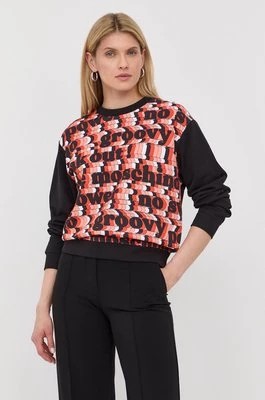Zdjęcie produktu Love Moschino bluza bawełniana damska kolor czarny wzorzysta