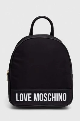Zdjęcie produktu Love Moschino plecak damski kolor czarny mały z nadrukiem