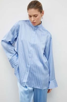 Zdjęcie produktu Lovechild koszula damska kolor niebieski relaxed ze stójką 6964166