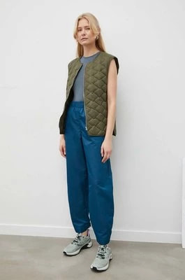 Zdjęcie produktu Lovechild spodnie damskie kolor niebieski szerokie high waist