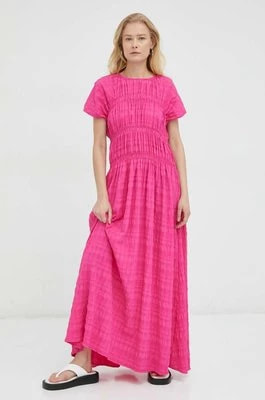 Zdjęcie produktu Lovechild sukienka Akia kolor różowy maxi rozkloszowana
