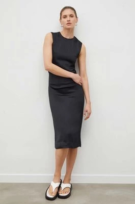 Zdjęcie produktu Lovechild sukienka kolor czarny midi dopasowana 7564174
