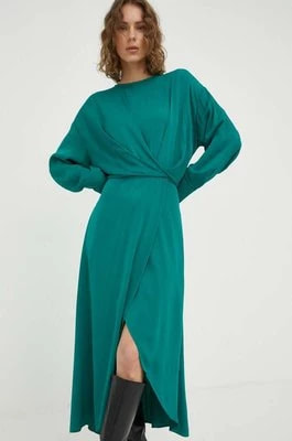 Zdjęcie produktu Lovechild sukienka kolor zielony maxi prosta