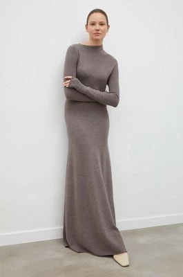 Zdjęcie produktu Lovechild sukienka wełniana kolor szary maxi prosta 7894157