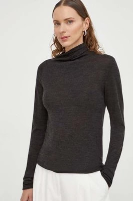 Zdjęcie produktu Lovechild sweter wełniany damski kolor szary lekki z półgolfem 8784157