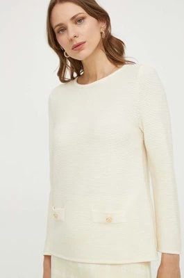 Zdjęcie produktu Luisa Spagnoli sweter wełniany damski kolor beżowy