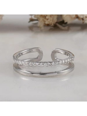 Zdjęcie produktu LUNAMOVAS Srebrny pierścionek z cyrkoniami rozmiar: onesize