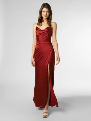 Zdjęcie produktu Luxuar Fashion Damska sukienka wieczorowa Kobiety Satyna czerwony jednolity,