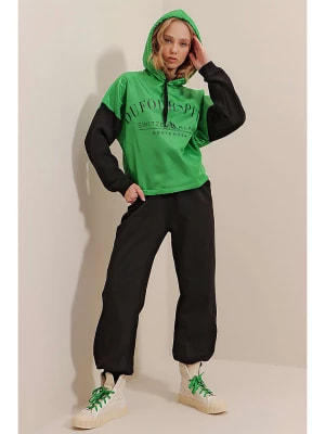 Zdjęcie produktu Lycalia Bluza w kolorze zielono-czarnym rozmiar: L
