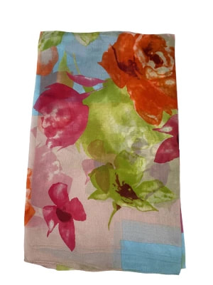 Zdjęcie produktu Made in Silk Jedwabna chusta ze wzorem - 110 x 190 cm rozmiar: onesize