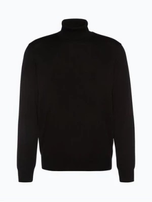 Zdjęcie produktu März Męski sweter z wełny merino Mężczyźni Wełna merino czarny jednolity,
