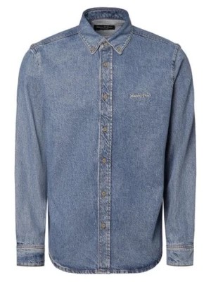 Zdjęcie produktu Marc O'Polo Męska koszula jeansowa Mężczyźni Regular Fit Lyocell niebieski jednolity,