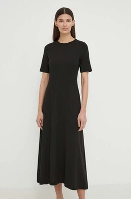 Zdjęcie produktu Marc O'Polo sukienka kolor czarny maxi rozkloszowana