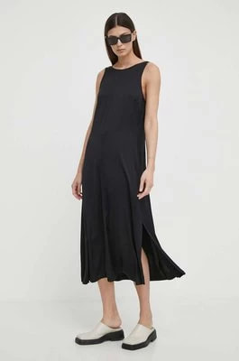 Zdjęcie produktu Marc O'Polo sukienka kolor czarny midi rozkloszowana