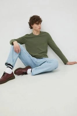 Zdjęcie produktu Marc O'Polo sweter bawełniany męski kolor zielony lekki