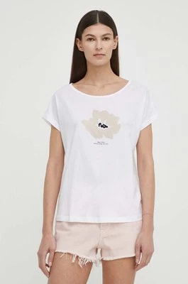 Zdjęcie produktu Marc O'Polo t-shirt bawełniany damski kolor biały