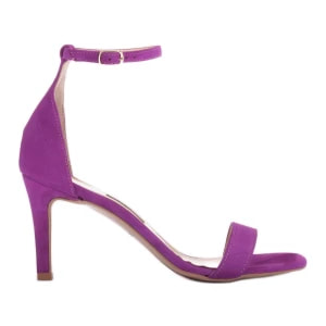 Zdjęcie produktu Marco Shoes Eleganckie sandały z naturalnego zamszu fioletowe