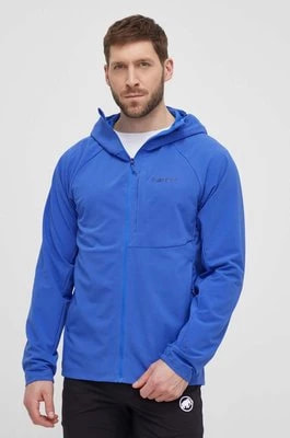 Zdjęcie produktu Marmot bluza sportowa Pinnacle DriClime Hoody kolor niebieski z kapturem gładka