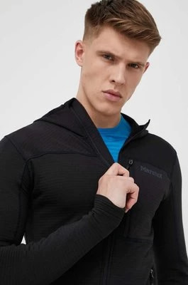 Zdjęcie produktu Marmot bluza sportowa Preon kolor czarny z kapturem gładka