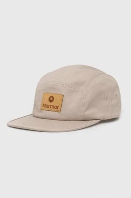 Zdjęcie produktu Marmot czapka z daszkiem Penngrove kolor beżowy z aplikacją