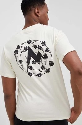 Zdjęcie produktu Marmot t-shirt bawełniany kolor beżowy z nadrukiem