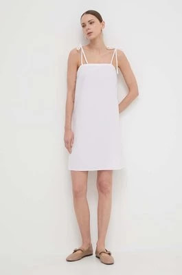 Zdjęcie produktu Max Mara Leisure sukienka bawełniana kolor biały mini rozkloszowana 2416221058600
