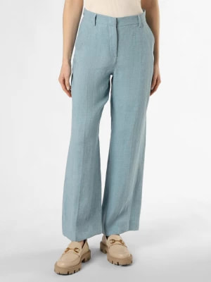 Zdjęcie produktu Max Mara Weekend Lniane spodnie - Malizia Kobiety len niebieski jednolity,