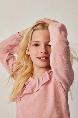 Zdjęcie produktu Mayoral bluzka dziecięca kolor różowy gładka