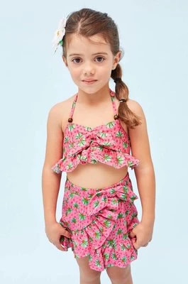 Zdjęcie produktu Mayoral dwuczęściowy strój kąpielowy dziecięcy kolor różowy