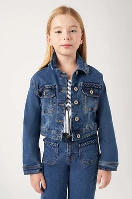 Zdjęcie produktu Mayoral kurtka jeansowa dziecięca kolor niebieski