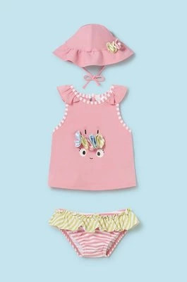 Zdjęcie produktu Mayoral Newborn dwuczęściowy strój kąpielowy niemowlęcy kolor różowy